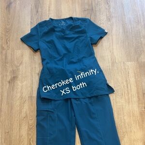 Cherokee Infinity Teal Pants and Top Set